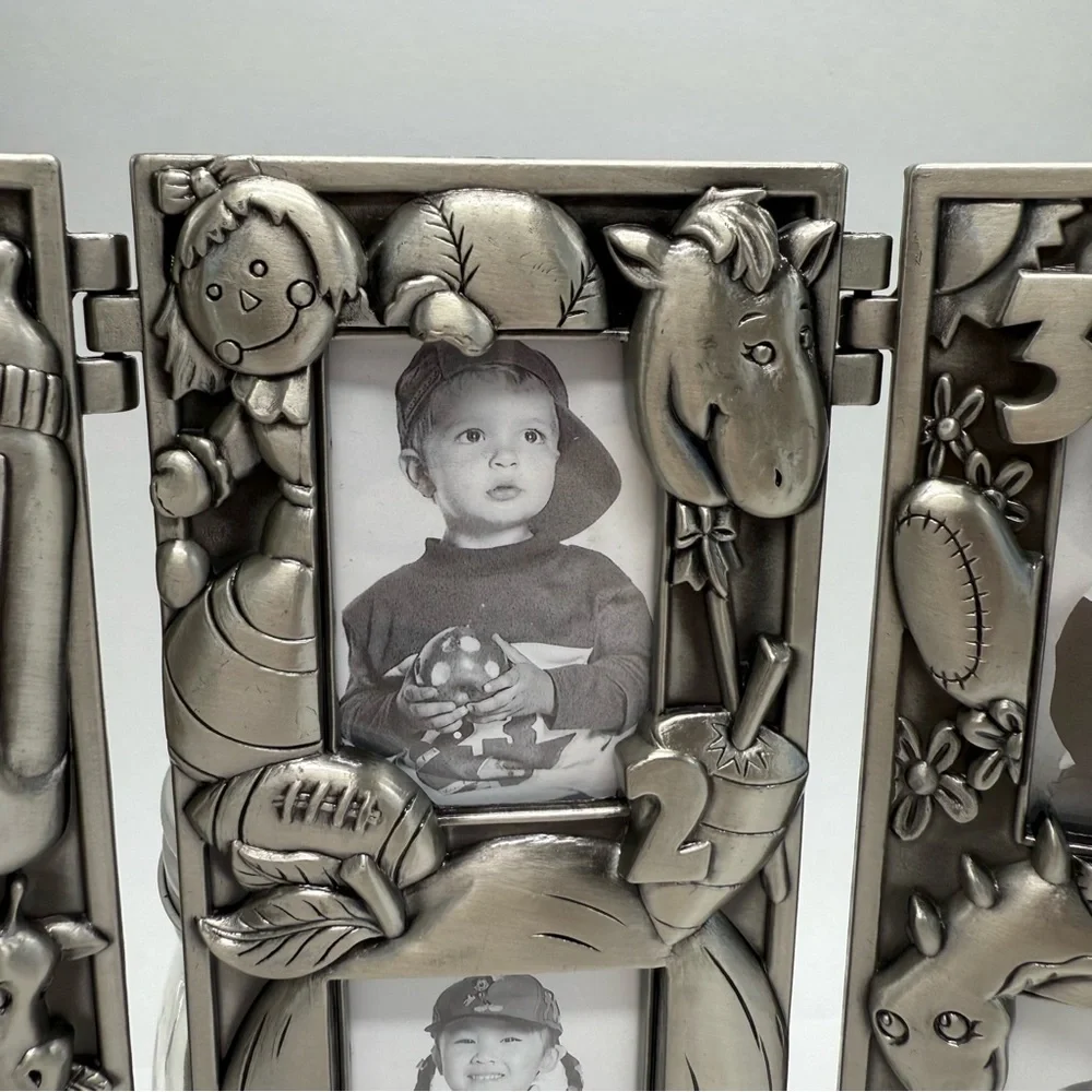 Royal Limited Silver Photo Frame Child Ages 1-9 Vintage NIB NEW